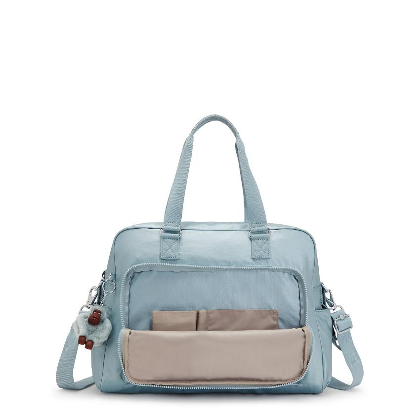 Kipling Alanna Metallic Bags Turquoise Metal | Ki2082Q
