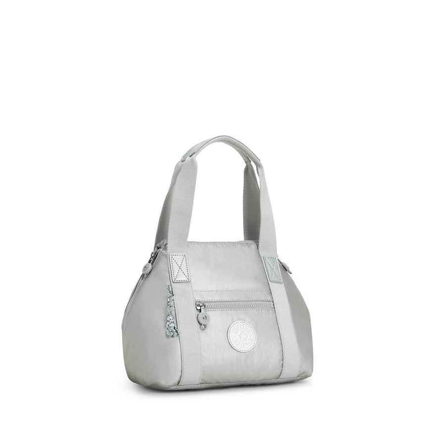 Kipling Art Mini Metallic Bags Silver | Ki1019G